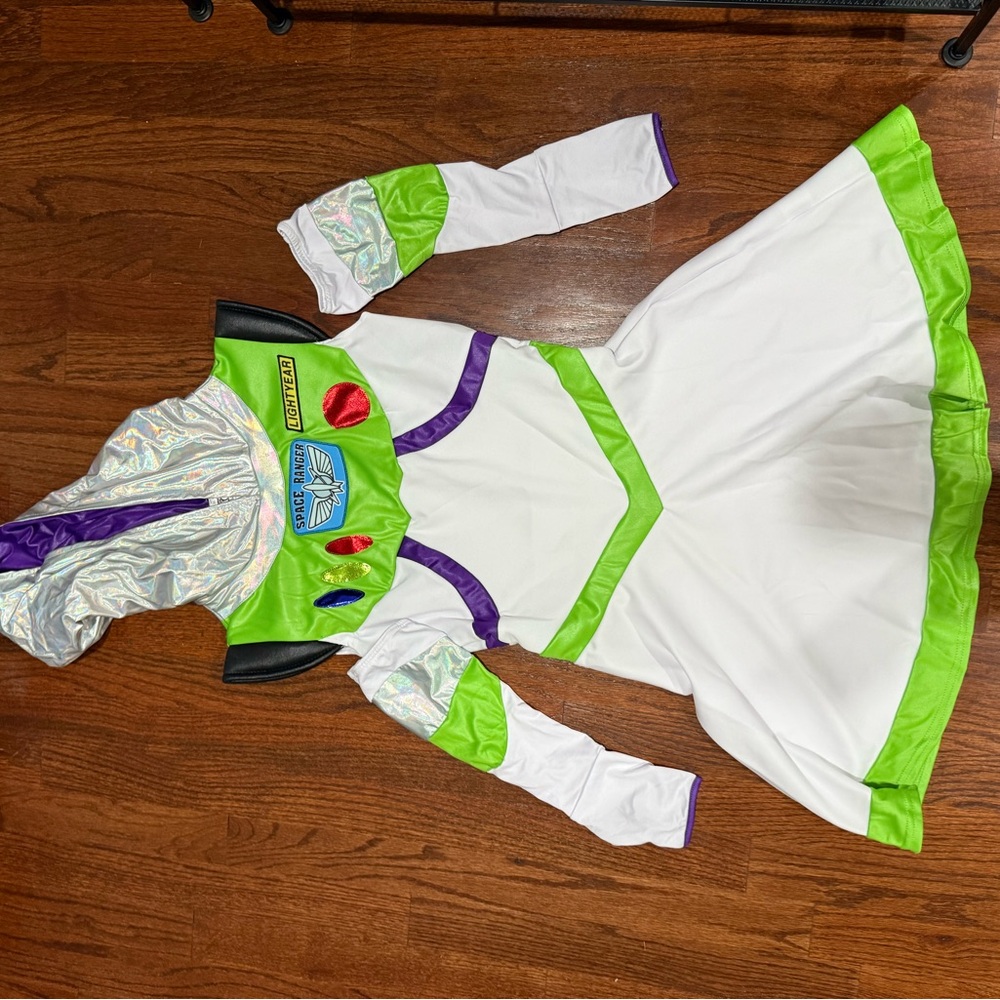 Women Space Ranger Costume - White and Green